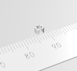 絞り径φ3.4の微細絞り加工