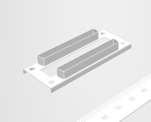 2列絞りのコネクタ部品